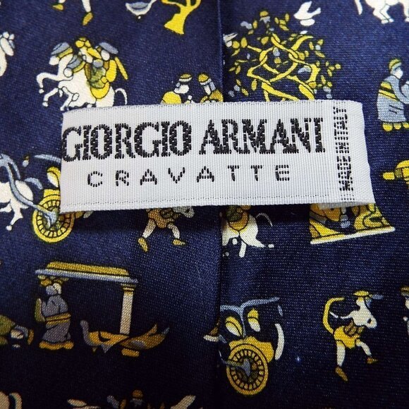Giorgio Armani Silk Tie NWT - Picture 4 of 9